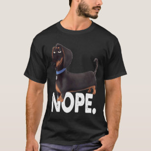 Wiener For Dachshunds Dog Lovers Funny Nope Lazy T-Shirt