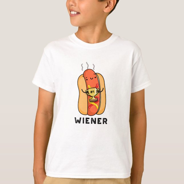 Wiener Funny Sausage Pun  T-Shirt (Front)