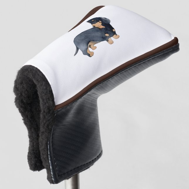 Wiener puppy golf head cover (3/4 Front)