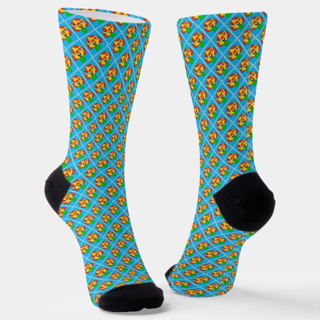 Wierd Mushroom Socks (Angled)