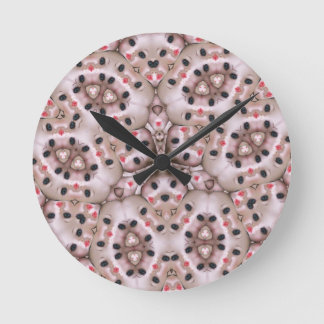 wierd warped poster dollart round clock
