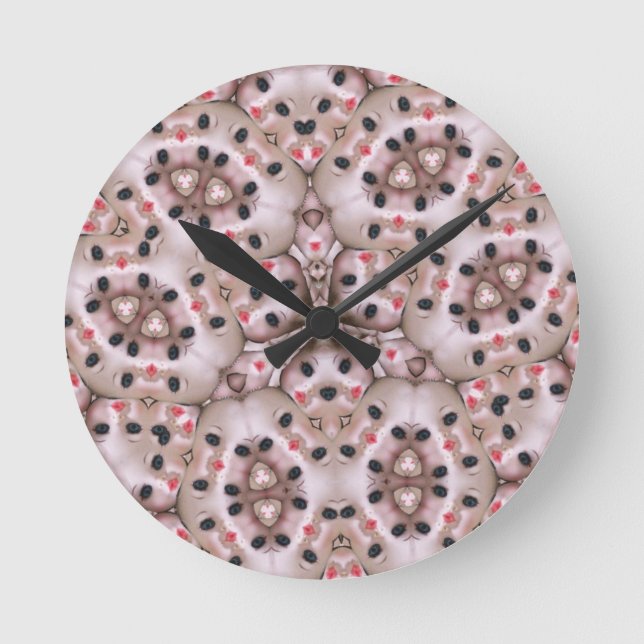 wierd warped poster dollart round clock (Front)