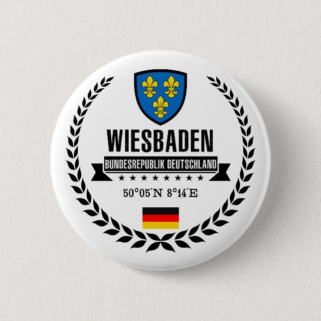 Wiesbaden 2 Inch Round Button (Front)