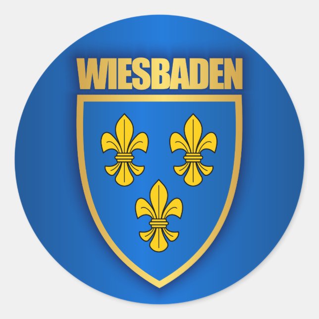 Wiesbaden Classic Round Sticker (Front)