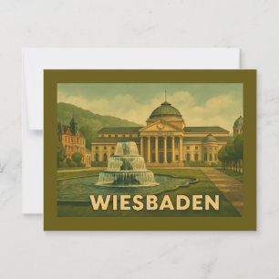 Wiesbaden Germany City Art Postcard