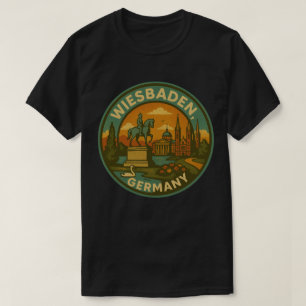 Wiesbaden Germany Landmark Art T-Shirt