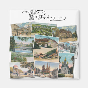 Wiesbaden: Vintage Postcards Souvenir Magnet