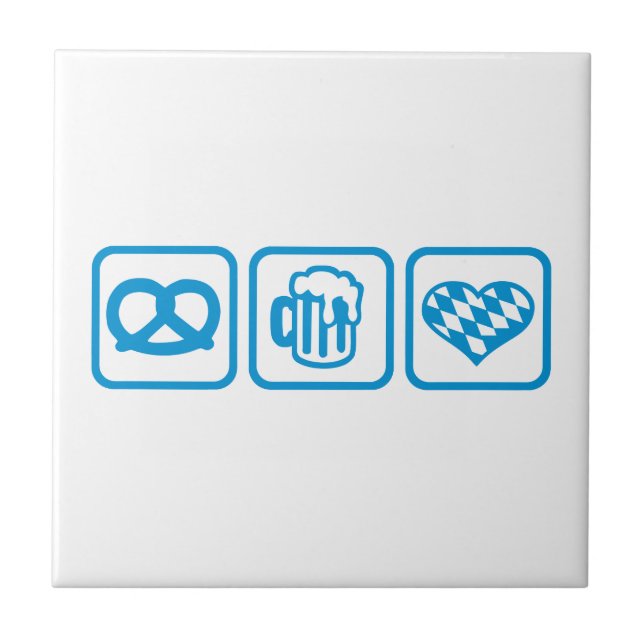 Wiesn Oktoberfest Germany Tile (Front)