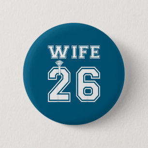 Wife 2026 husband matching engagement party 2 inch round button