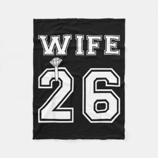 Wife 2026 Husband Matching Engagement Party Fleece Blanket