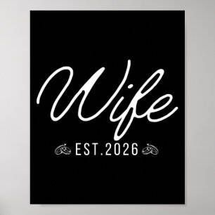 Wife 2026 Married Couples Wedding Engagement Poster