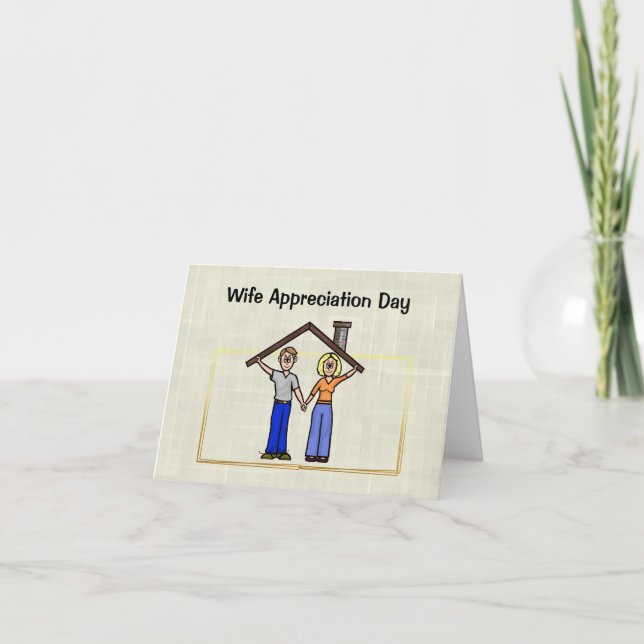Wife Appreciation Day Great Homemaker Card (Front)