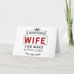 Wife Art A Righteous Wife Card