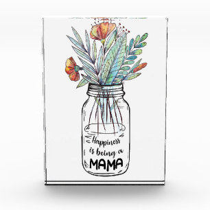 Wife Art Happiness Is Being A Mama Photo Block