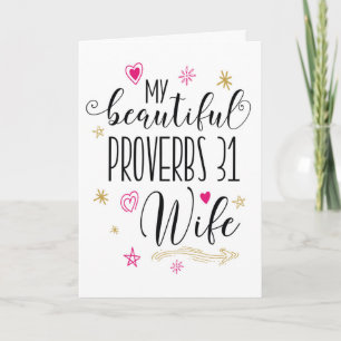 Wife Battagement, Religious - Proverbs 31 Wife Card