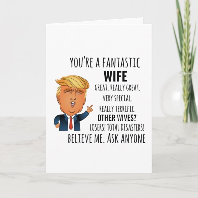 Wife Best Gift Card (Front)