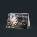 Wife Birthday card with magnolia<br><div class="desc">A beautiful pink magnolia growing on a tree in springtime. A beautiful card that will be sure to please your wife.</div>