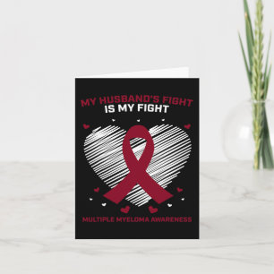 Wife Blood Cancer Fighter Husband Multiple Myeloma Card