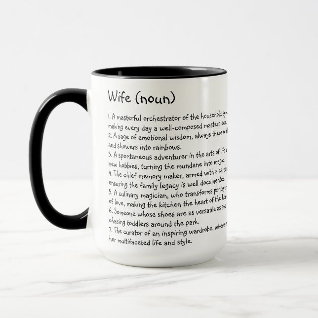 Wife Custom Mug (Left)