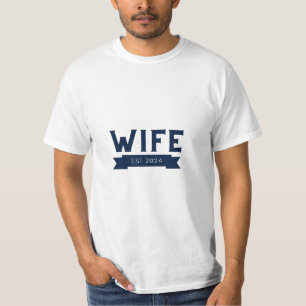 wife est 2024 just married T-Shirt