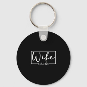 Wife est 2026 just married couple wedding honeymoo keychain