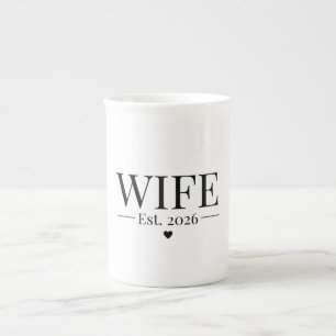 Wife Established 2026 Bone China Mug