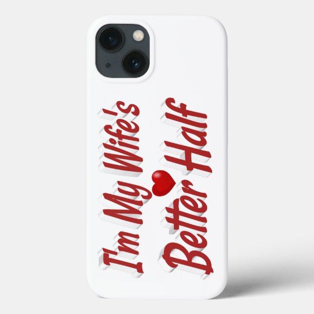Wife funny quote red text Case-Mate iPhone case (Back)