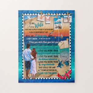 Wife Gifts   Letter To My Wife Love From Husband Jigsaw Puzzle
