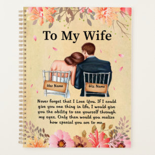 Wife Gifts Letter To My Wife Love From Husband Planner