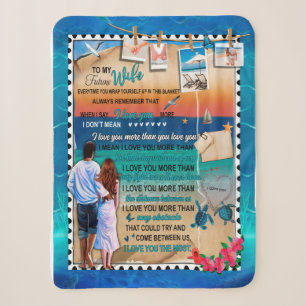 Wife Gifts Letter To My Wife Love From Husband Sherpa Blanket