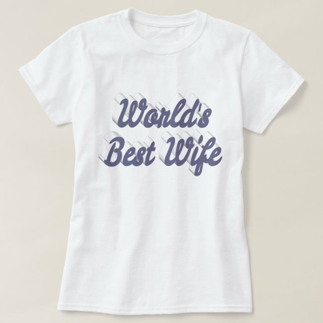 Wife grey text T-Shirt (Design Front)