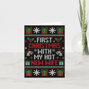 Wife Husband First Christmas Just Married Christma Card