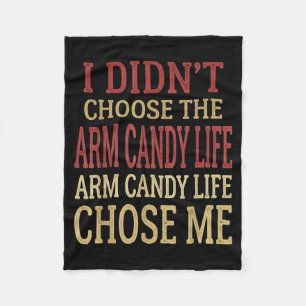 Wife Husband Girlfriend Couple Didnt Choose Arm Fleece Blanket