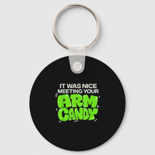 Wife husband girlfriend couple nice meeting arm keychain