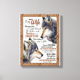 Wife Lover  To My Wife I Love You Forever & Always Canvas Print