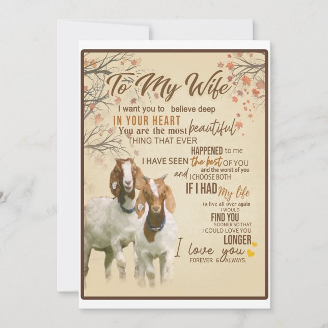 Wife Lover |To My Wife I Love You Forever & Always Invitation (Front)
