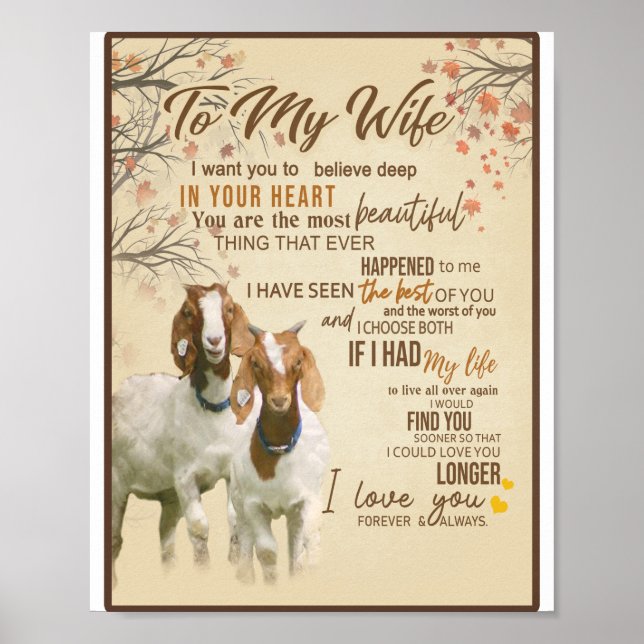 Wife Lover |To My Wife I Love You Forever & Always Poster (Front)