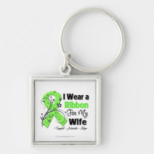 Wife - Lymphoma Ribbon Keychain