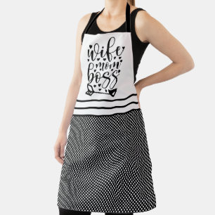 Wife Mom Boss Apron