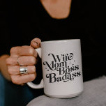 Wife Mom Boss Badass Funny Sarcastic Mother's Day Large Coffee Mug<br><div class="desc">Best Mother's Day gift,  t-shirt - Wife Mom Boss Badass Mother’s Day funny sayings designed just for your mama,  mommy,  mother,  and grandma for being the best mom in the world. This is an awesome Mother's Day gift to the coolest mom.</div>