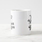 Wife Mom Boss Badass Funny Sarcastic Mother's Day Large Coffee Mug (Front)