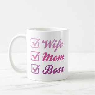 Wife Mom Boss Coffee Mug