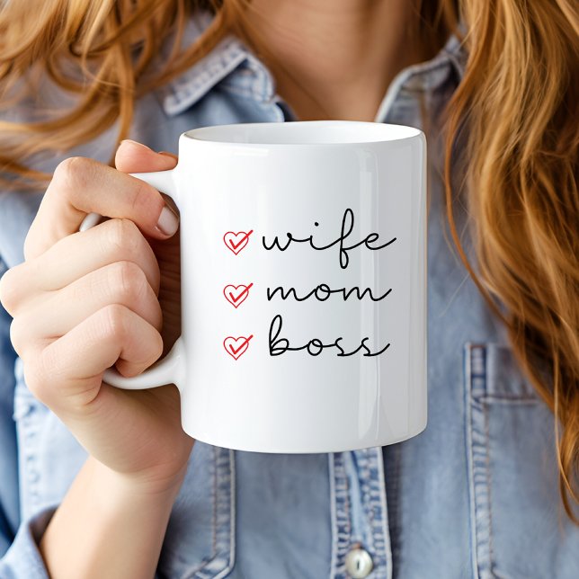 Wife Mom Boss  Coffee Mug (Creator Uploaded)