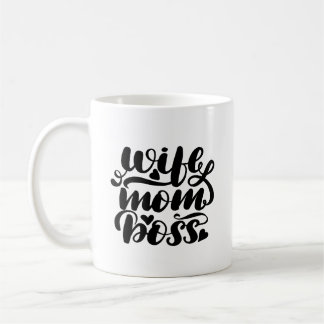 Wife Mom Boss Coffee Mug