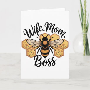 Wife. Mom. Boss Holiday Card