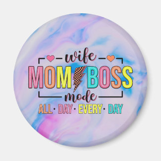 Wife Mom Boss Mode Magnet
