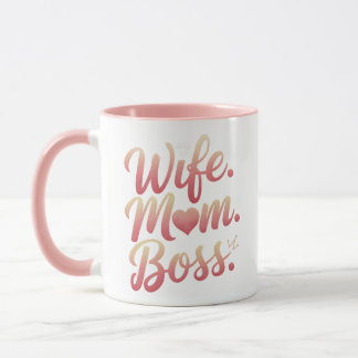 Wife Mom Boss - Mothers Day Gift Ideas Mug