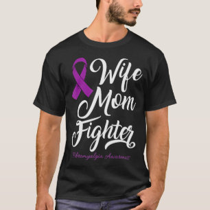 Wife Mom Fibromyalgia Awareness Survivor Women Gir T-Shirt