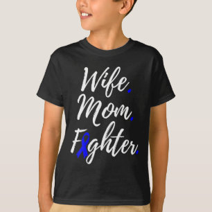 Wife Mom Fighter Alopecia Areata Awareness T-Shirt