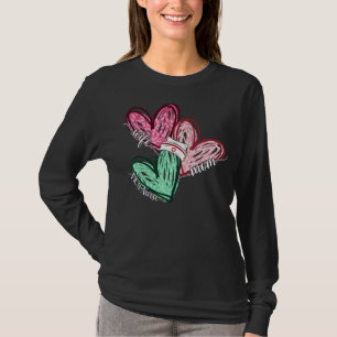 Wife Mom Nicu Nurse Nursing Leopard Hearts Mother T-Shirt